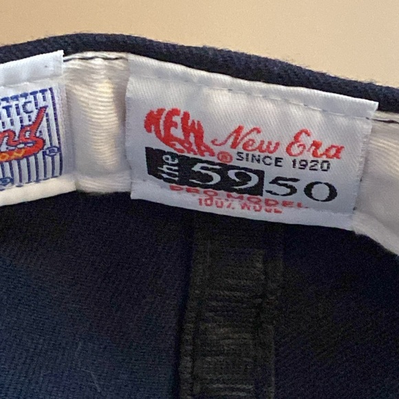 New Era 5950 Diamond Collection NY Yankees Fitted Hat Wool Size 7 1/4 - Picture 8 of 11